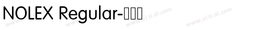 NOLEX Regular字体转换
